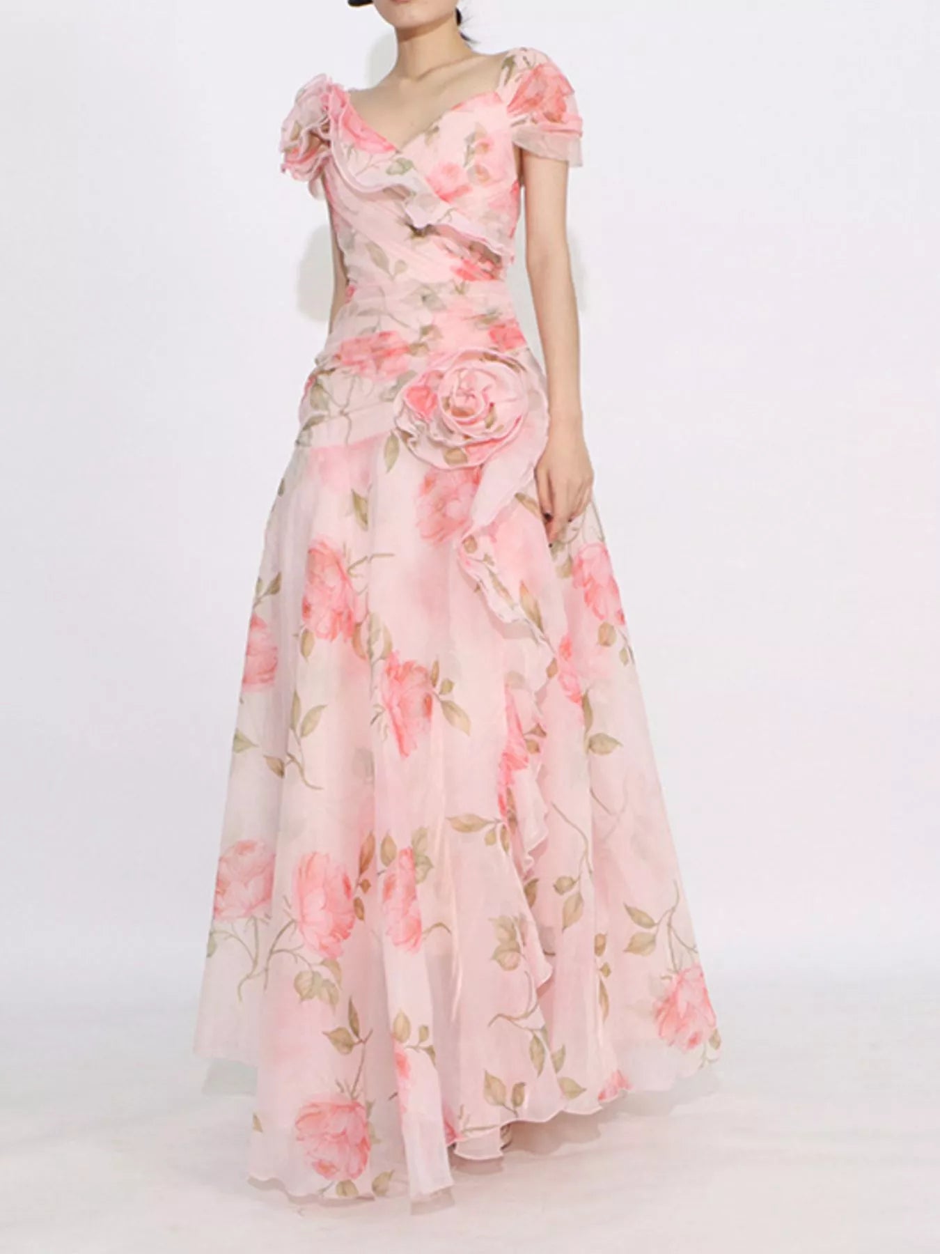 Short Sleeve Maxi Dress - The Nicole - Tayan Dress Co.