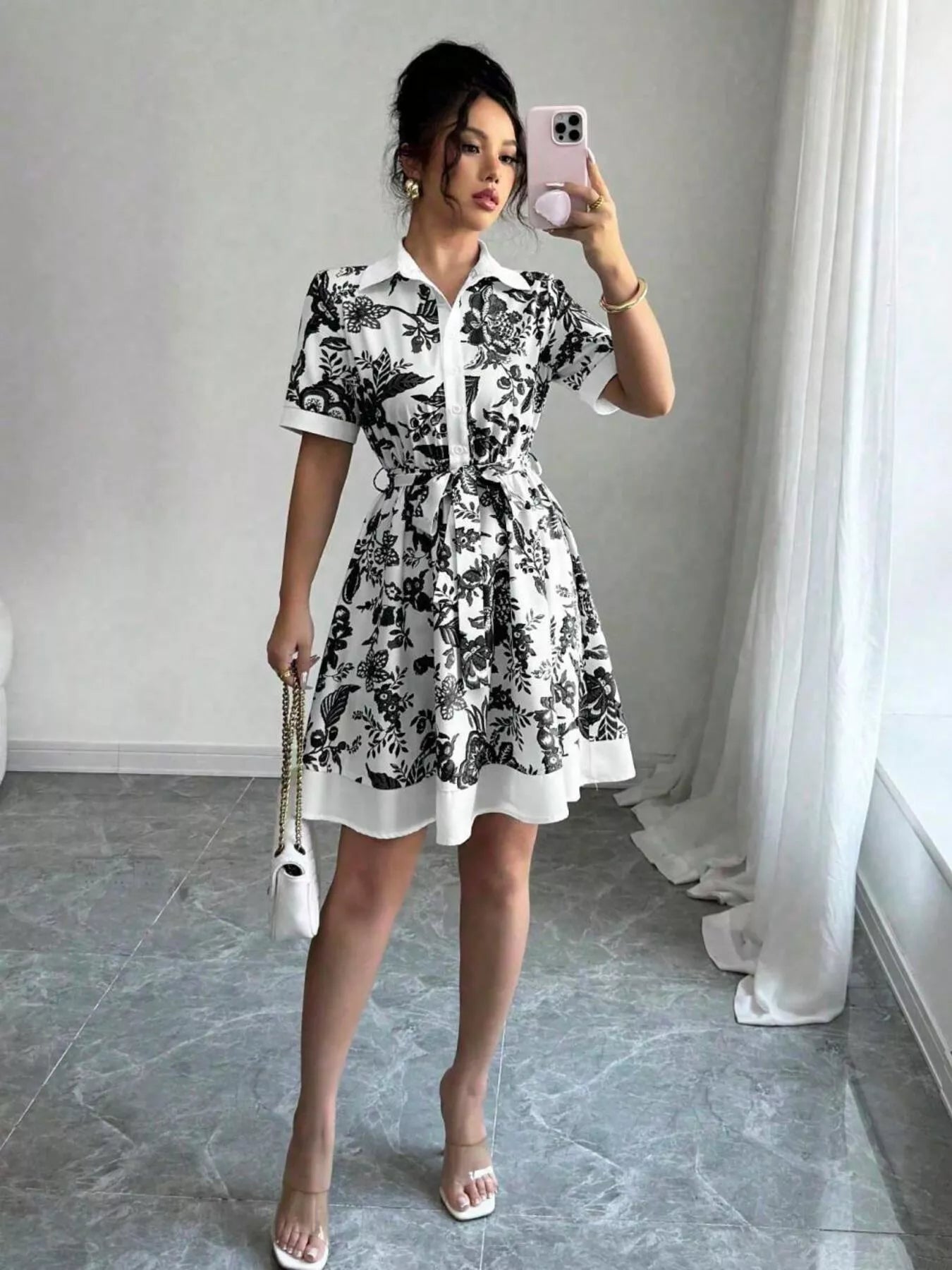 Button - Front Shirt Dress - The Nicole - Tayan Dress Co.