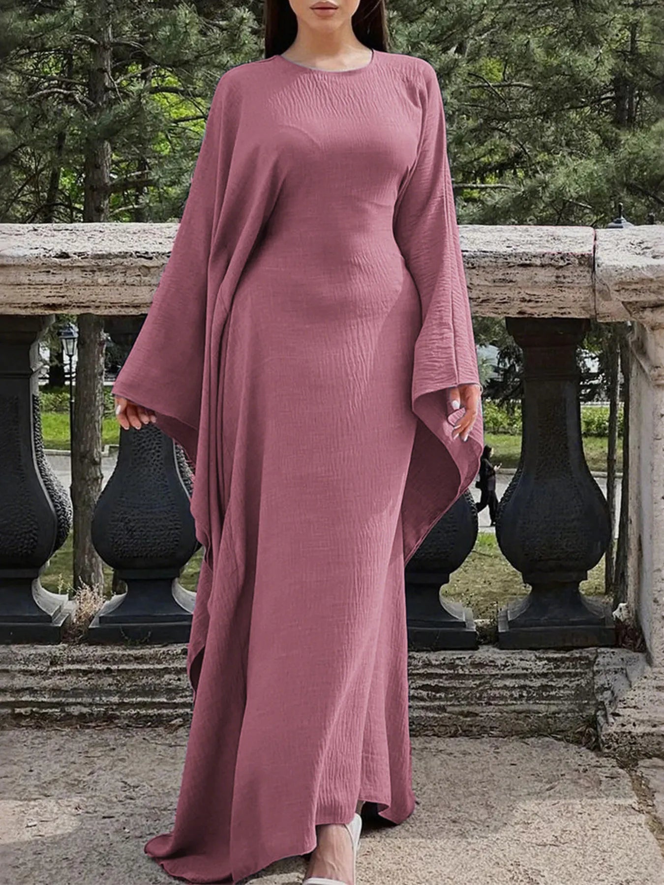 Maxi Dress with Sleeves - The Nicole - Tayan Dress Co.