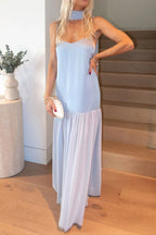 Adjustable Strap Maxi Cami Dress with Scarf - TNT Dress Co.