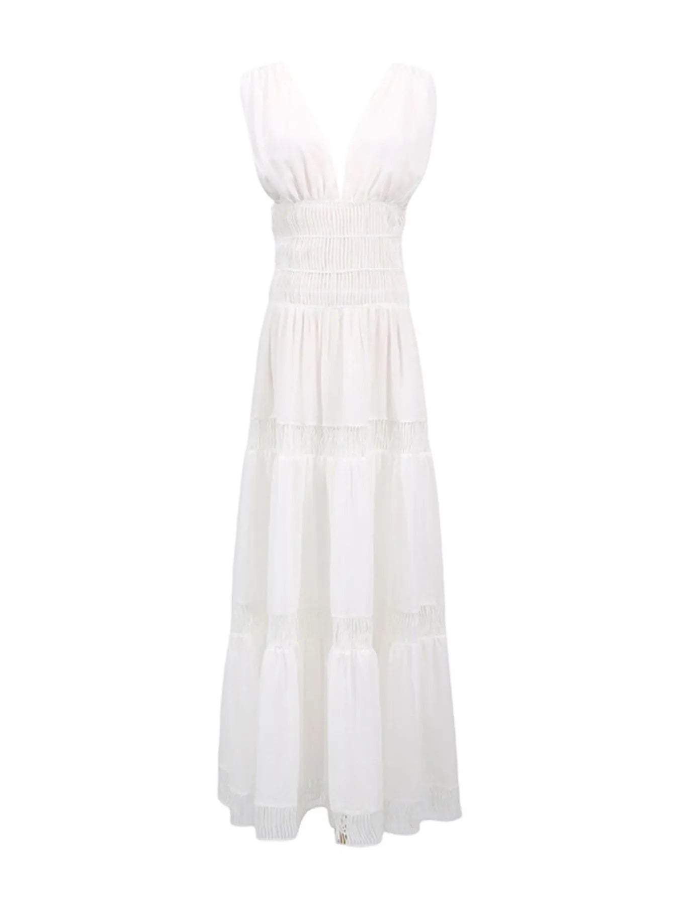 V - Neck Sleeveless Maxi Dress - The Nicole - Tayan Dress Co.