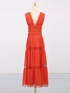 V - Neck Sleeveless Maxi Dress - The Nicole - Tayan Dress Co.