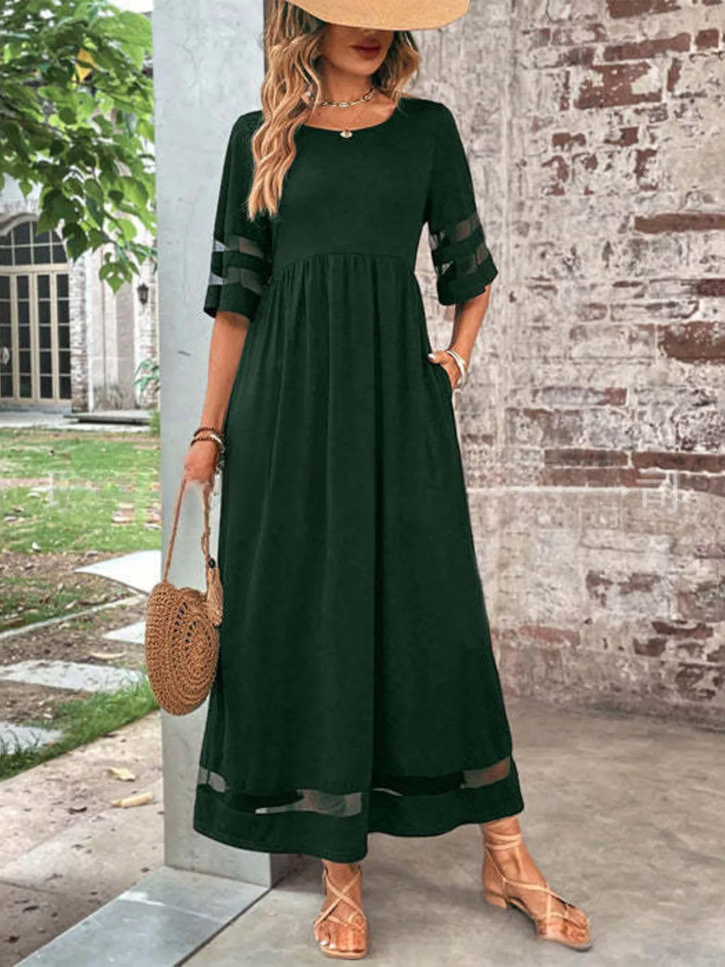 Half Sleeve Dress - The Nicole - Tayan Dress Co.