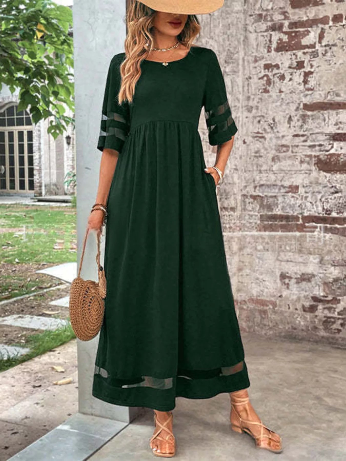 Half Sleeve Dress - The Nicole - Tayan Dress Co.