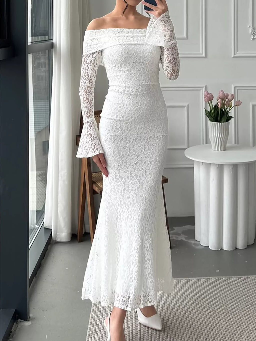Off - Shoulder Maxi Dress - The Nicole - Tayan Dress Co.