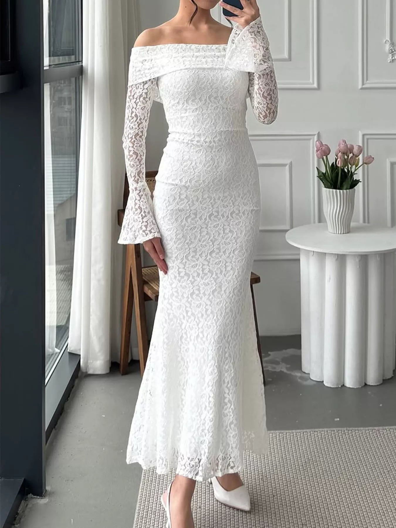 Off - Shoulder Maxi Dress - The Nicole - Tayan Dress Co.