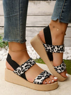 Open Toe Wedge Sandals - The Nicole - Tayan Dress Co.