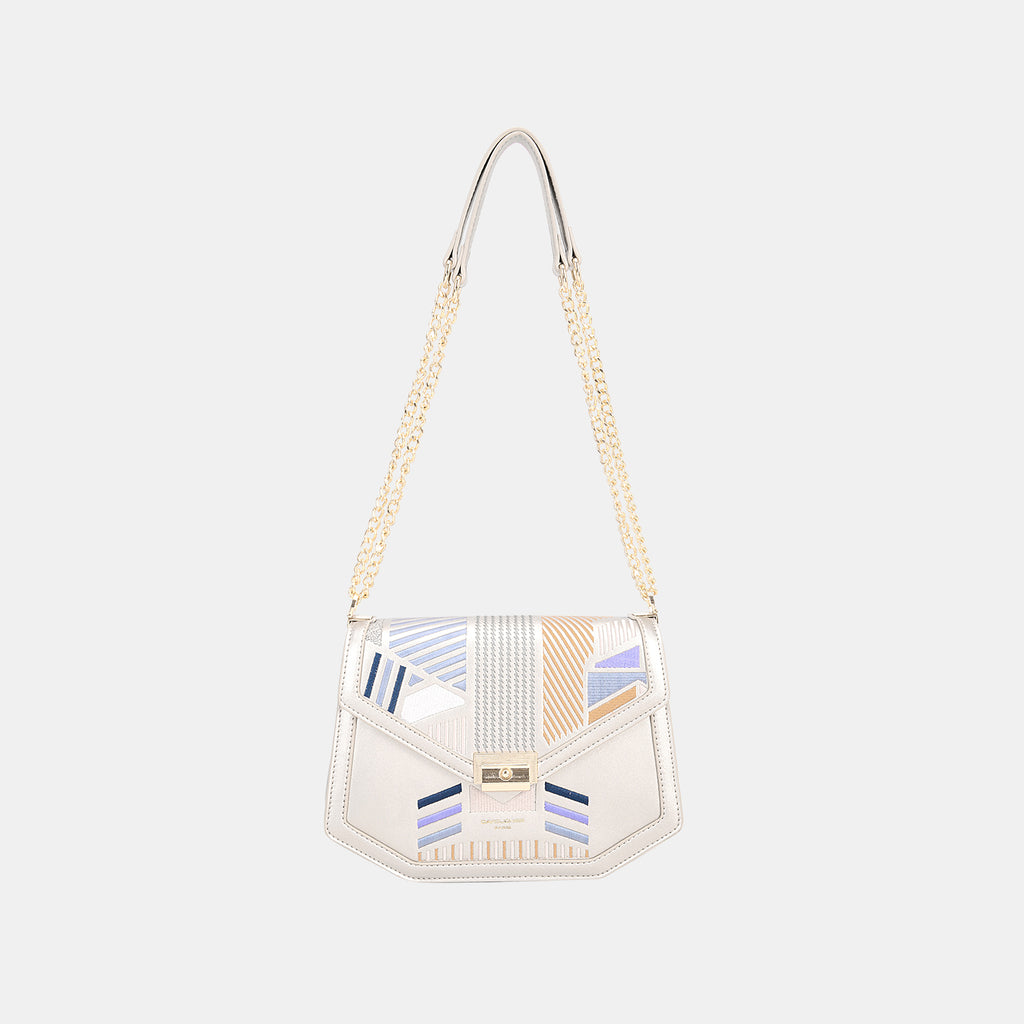 Geometric Print Crossbody Bag by David Jones - TNT Dress Co.