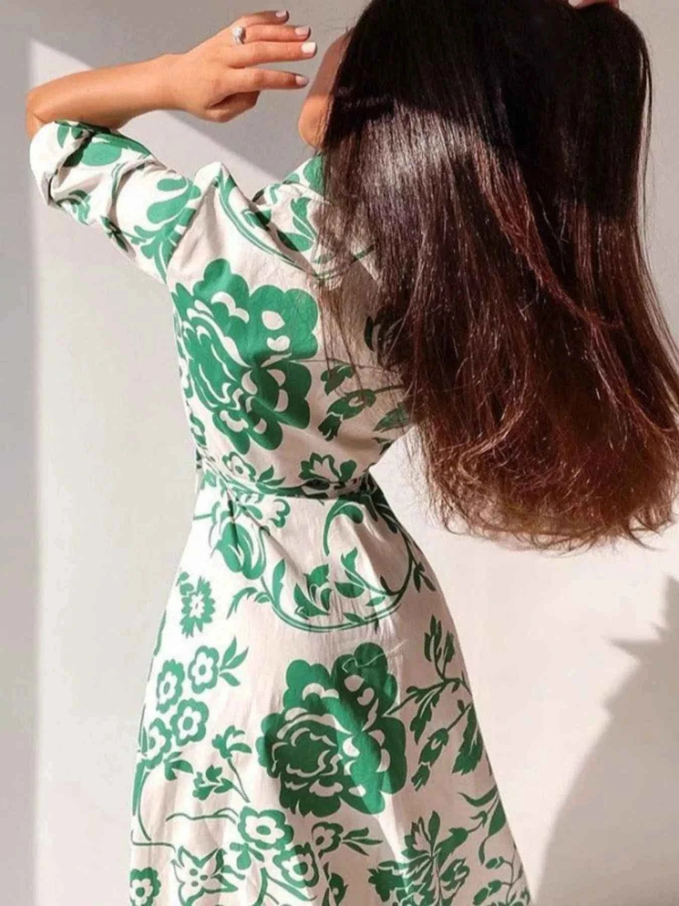 Tie Waist Shirt Dress