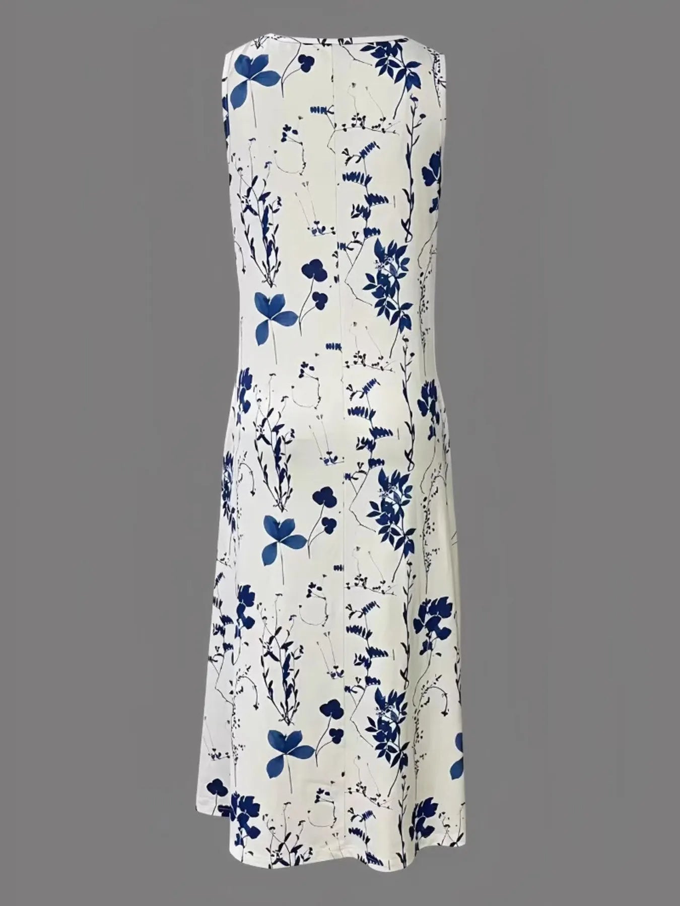Printed Sleeveless Summer Midi Dress - TNT Dress Co.