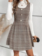 Plaid Strap Dress - The Nicole - Tayan Dress Co.