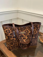 Leopard Tote Bag - The Nicole - Tayan Dress Co.