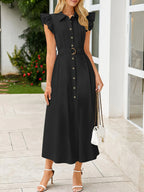 Button Down Midi Dress - The Nicole - Tayan Dress Co.
