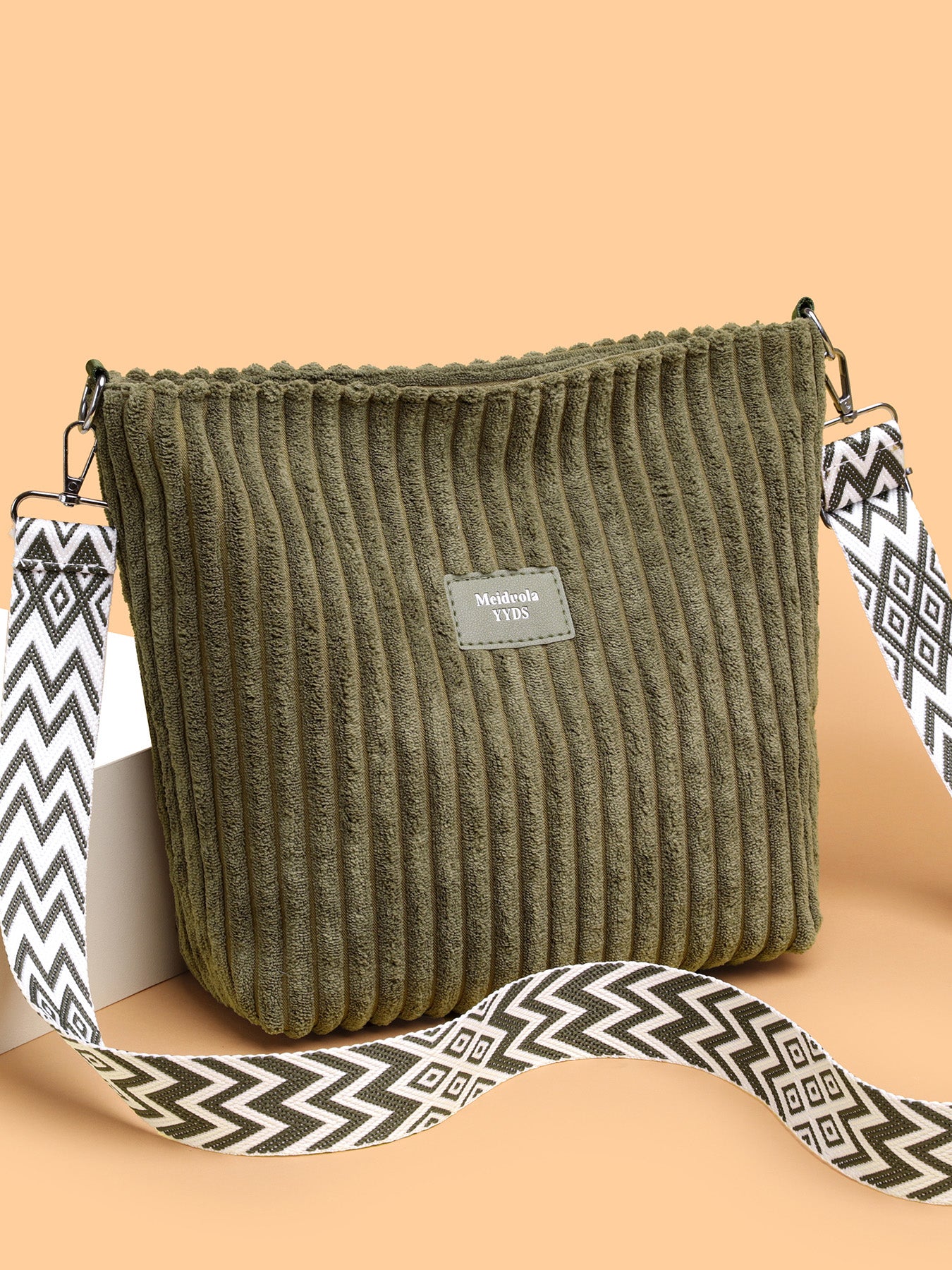Corduroy Solid Color Crossbody with Removable Strap - TNT Dress Co.