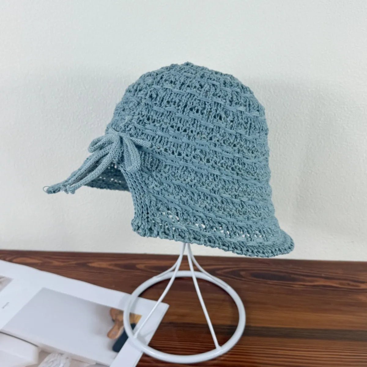 Crochet Hat with Drawstring - The Nicole - Tayan Dress Co.
