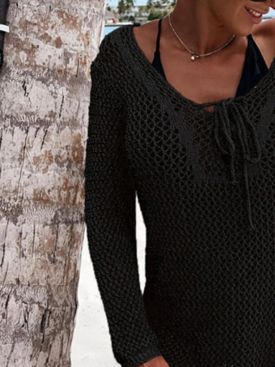 Long Sleeve Knit Cover Up - The Nicole - Tayan Dress Co.