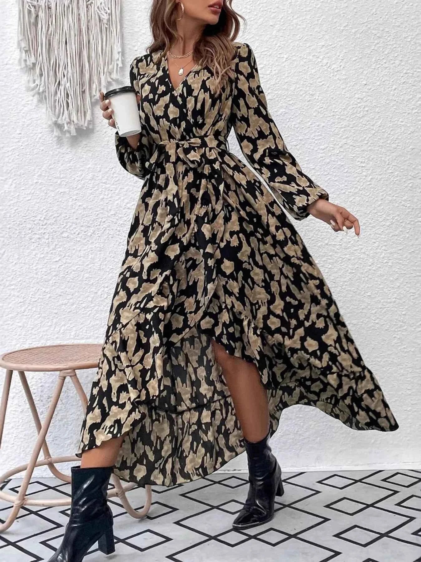 Leopard Long Sleeve Dress
