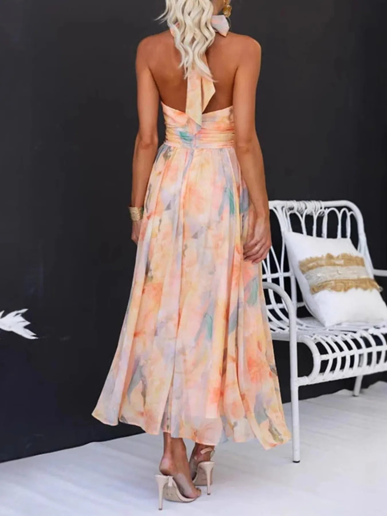 Halter Neck Backless Dress - The Nicole - Tayan Dress Co.