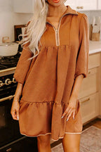 Ruffled Hem Dress - The Nicole - Tayan Dress Co.