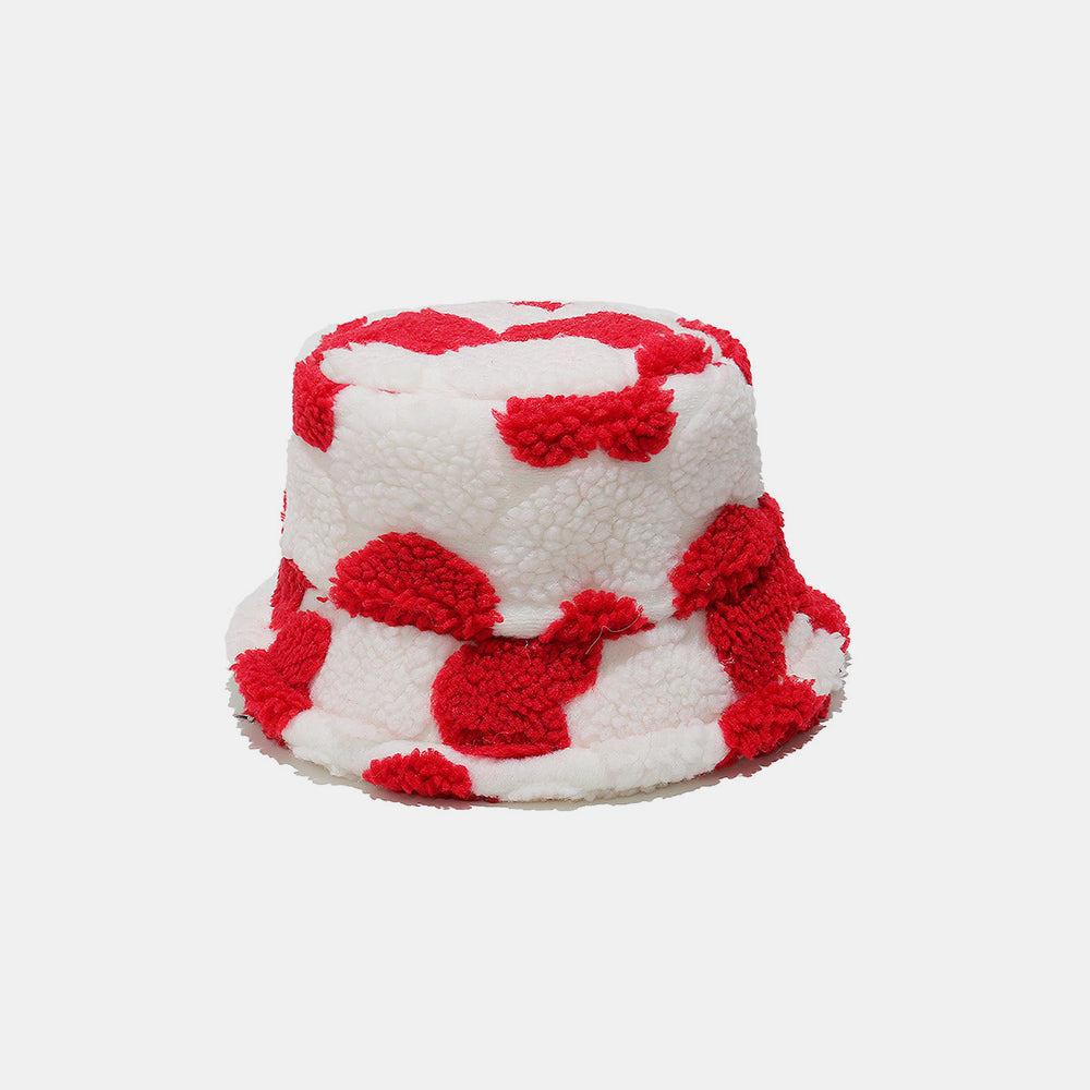 Heart Accent Contrast Bucket Hat - TNT Trends 