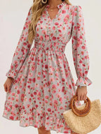 Long Sleeve Ruffle Dress - The Nicole - Tayan Dress Co.