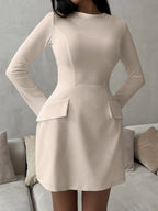Long Sleeve Dress with Pockets - The Nicole - Tayan Dress Co.
