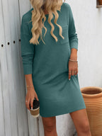 Striped Long Sleeve Mini Dress - TNT Dress Co.