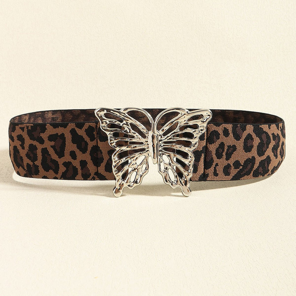 Butterfly Design Alloy Buckle Elastic Waist Belt - TNT Dress Co.