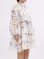 Mini Dress with Balloon Sleeves - The Nicole - Tayan Dress Co.