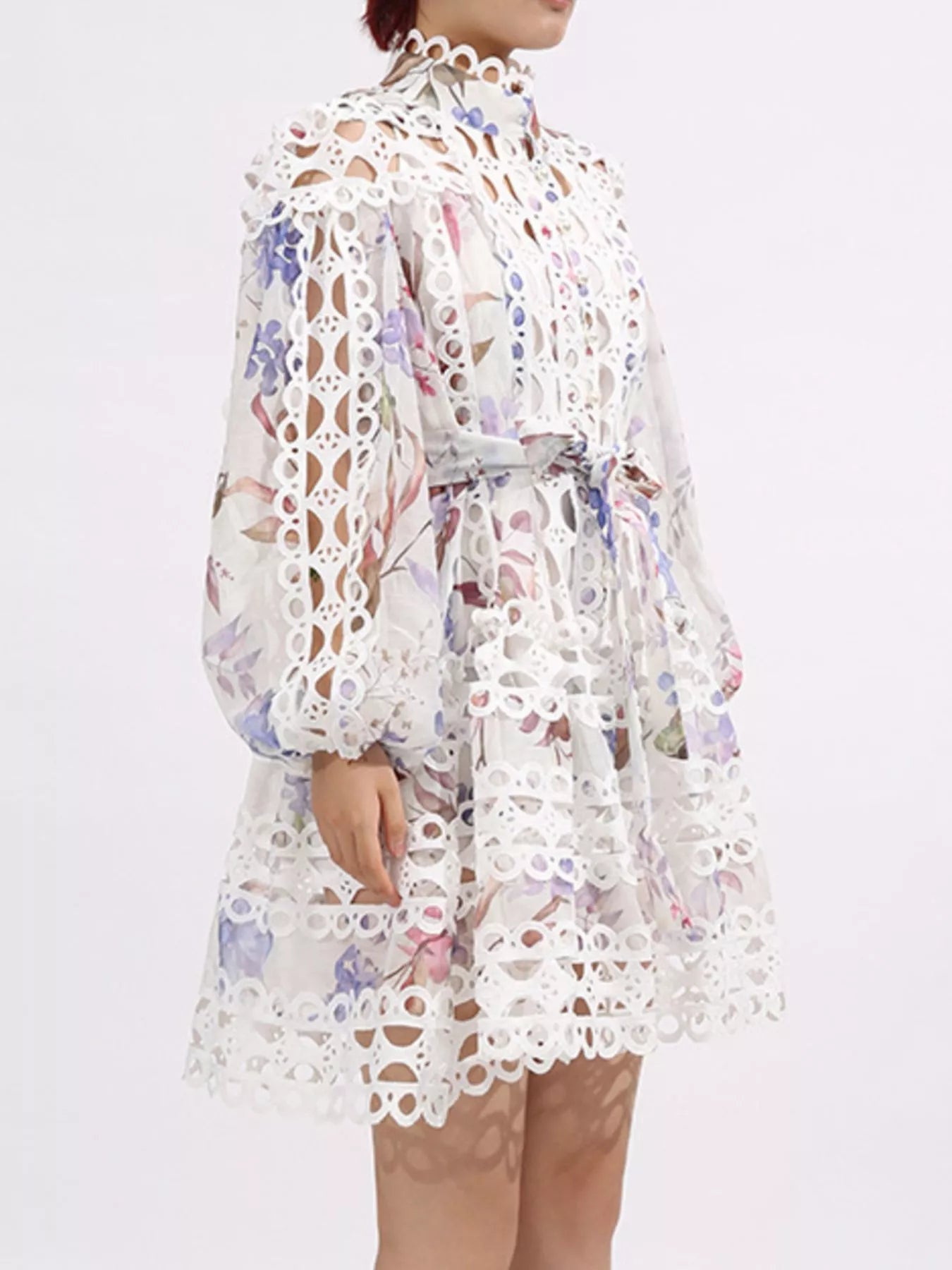Mini Dress with Balloon Sleeves - The Nicole - Tayan Dress Co.