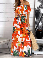 Off Shoulder Maxi Dress - The Nicole - Tayan Dress Co.