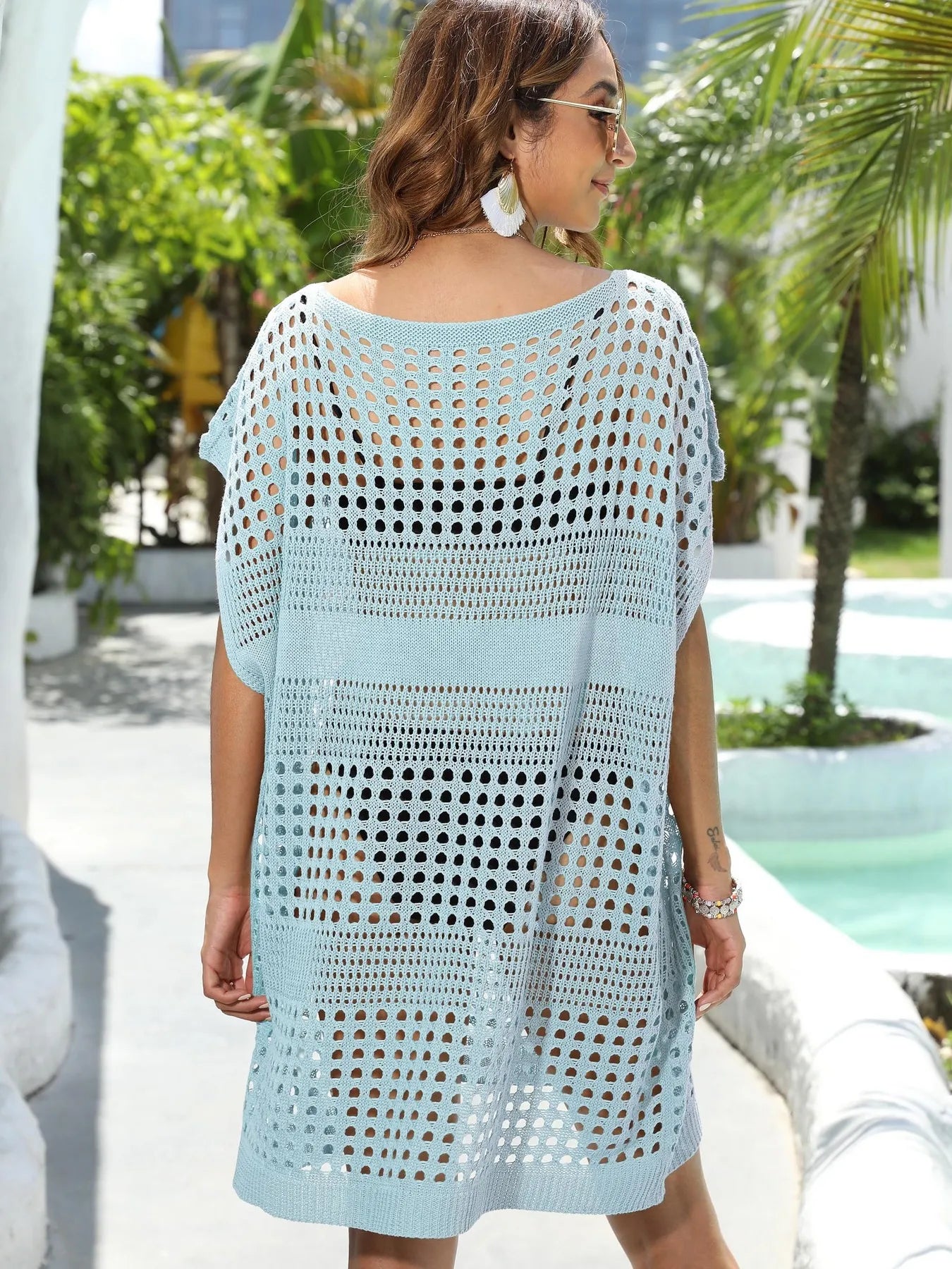 Crochet Knit Cover Up Dress - The Nicole - Tayan Dress Co.