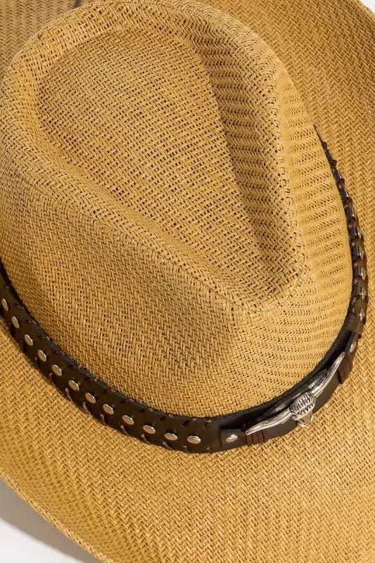 Straw Western Cowboy Hat - The Nicole - Tayan Dress Co.
