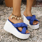 Platform Wedge Sandals - The Nicole - Tayan Dress Co.