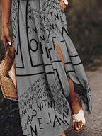 Maxi Dress with Side Slit - The Nicole - Tayan Dress Co.
