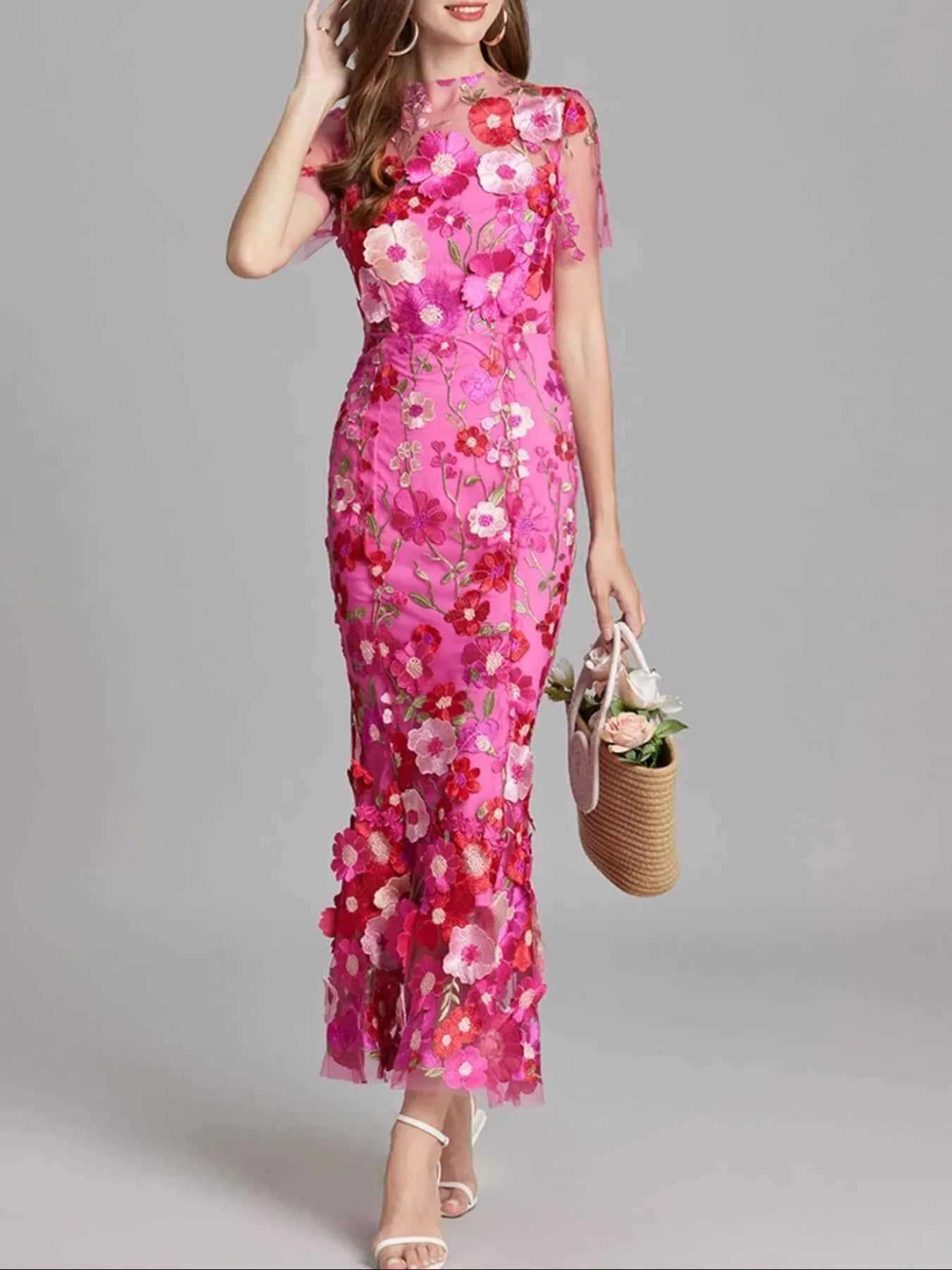 Floral Embroidered Dress