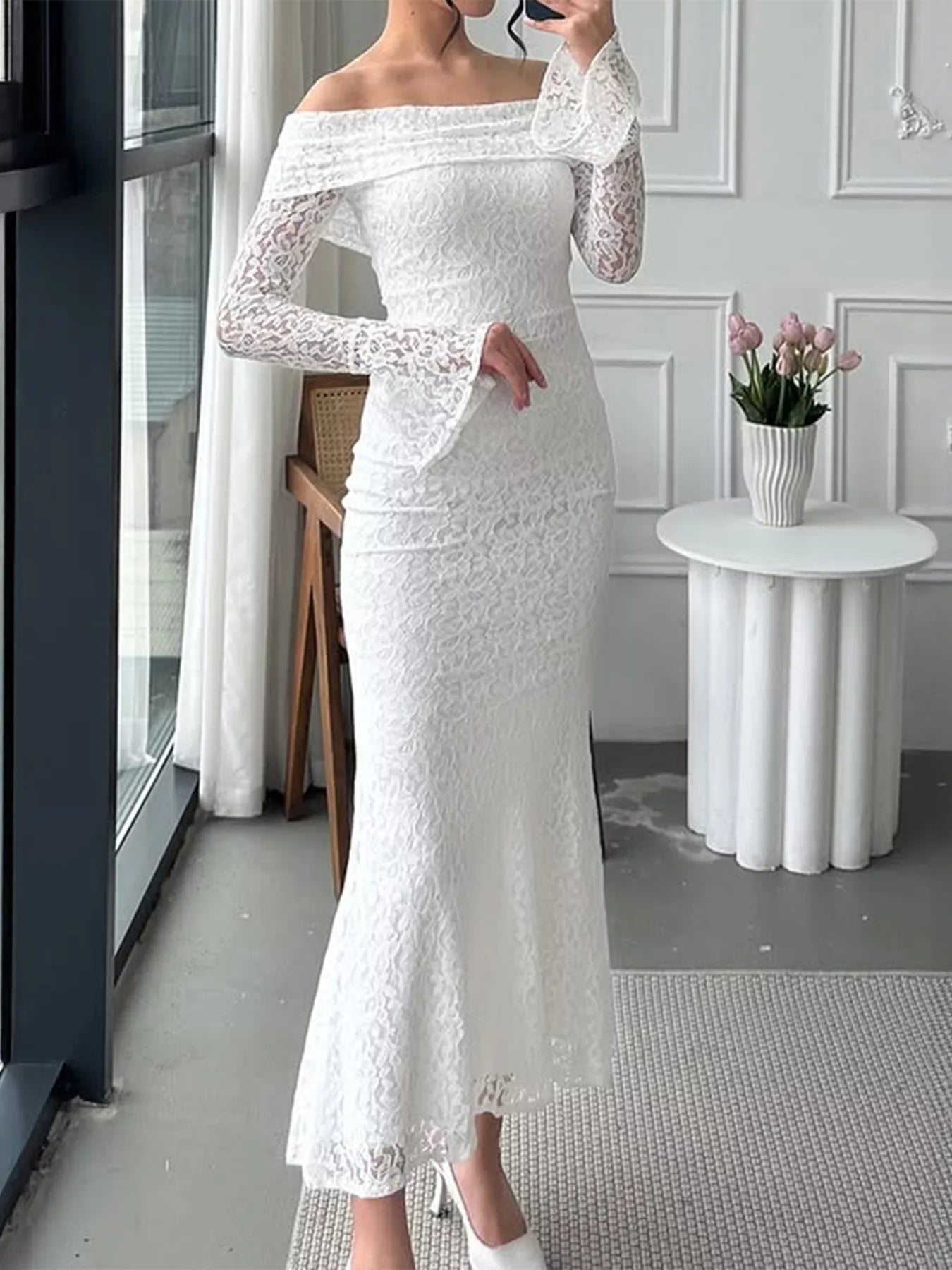Off - Shoulder Maxi Dress - The Nicole - Tayan Dress Co.