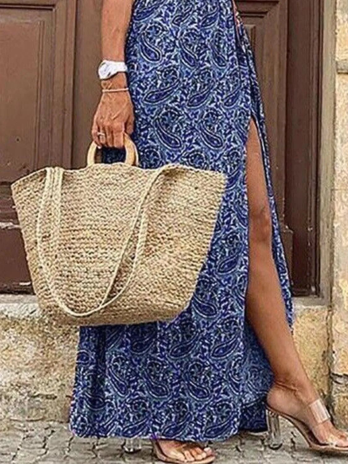 V - Neck Short Sleeve Maxi Dress - The Nicole - Tayan Dress Co.