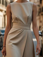 Sleeveless Midi Dress - The Nicole - Tayan Dress Co.