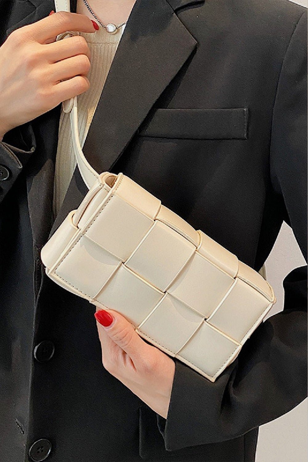 Zenana Vegan Leather Woven Crossbody Bag - TNT Dress Co.