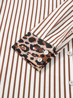 Leopard Button Up Shirt Dress