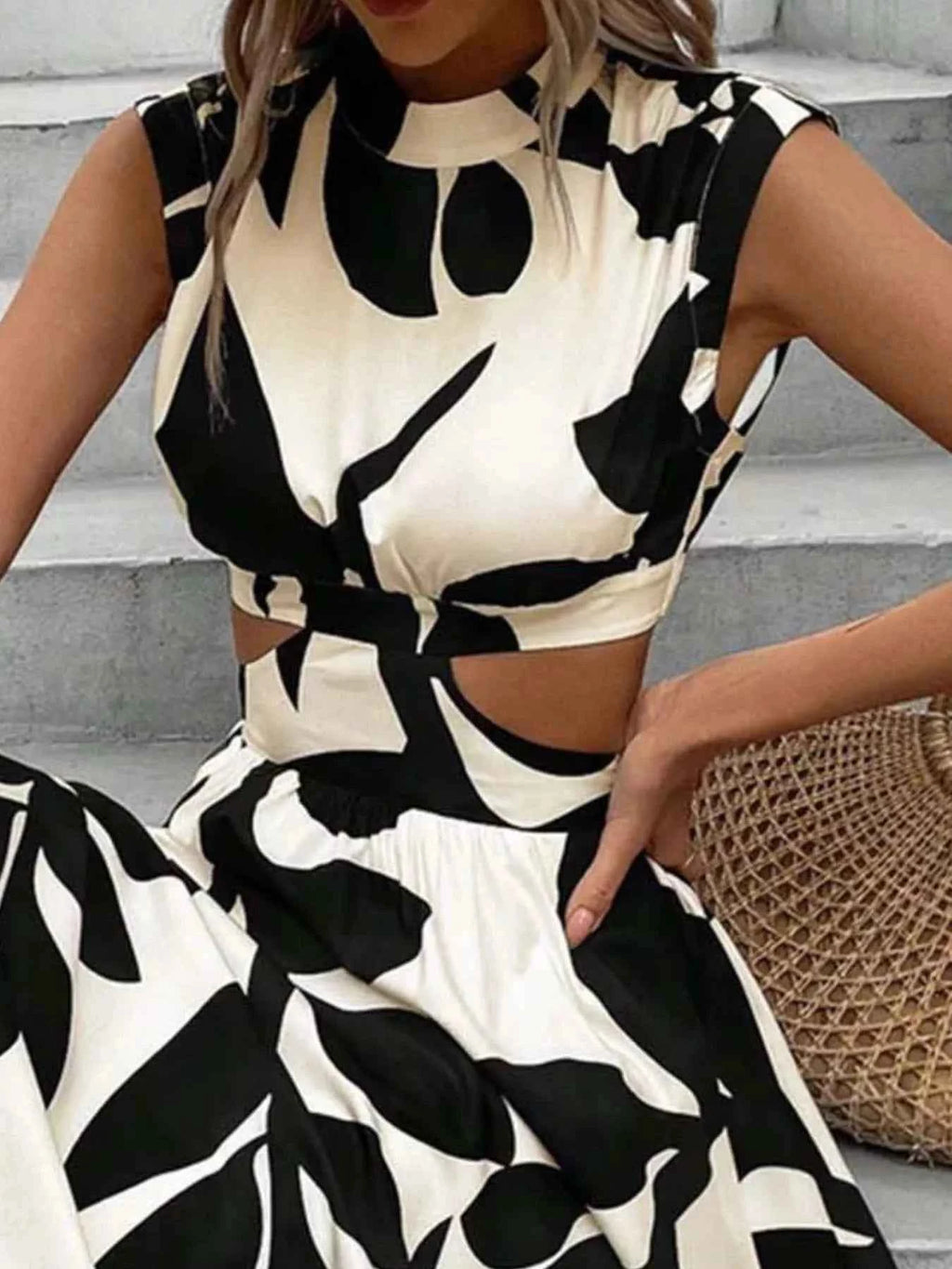Printed Sleeveless Dress