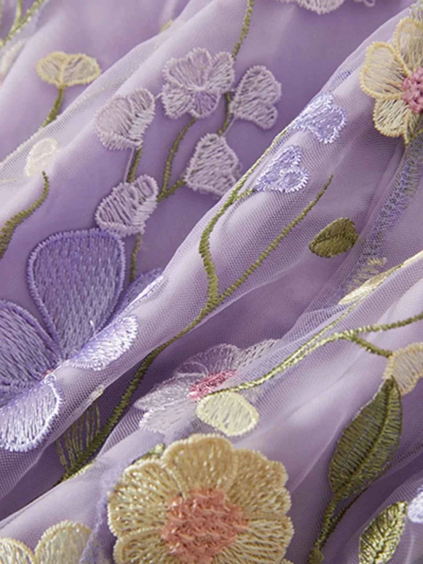 Floral Embroidered Dress