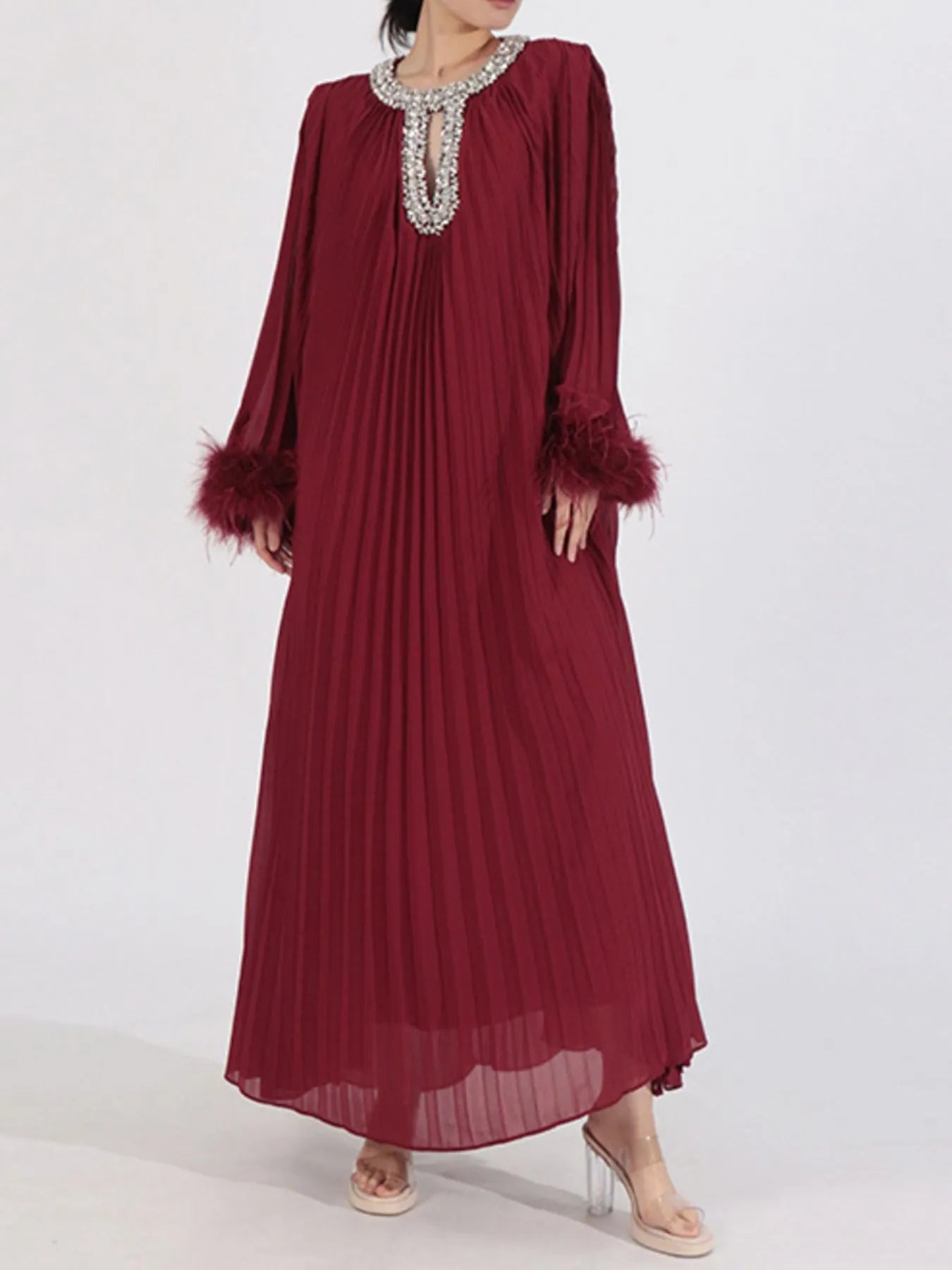 Long Sleeve Maxi Dress - The Nicole - Tayan Dress Co.