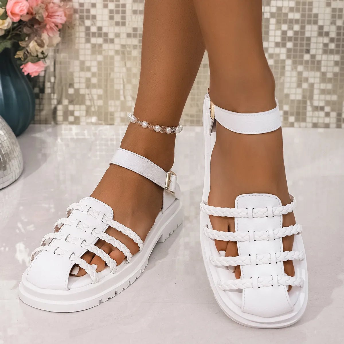 Ankle Strap Sandals - The Nicole - Tayan Dress Co.