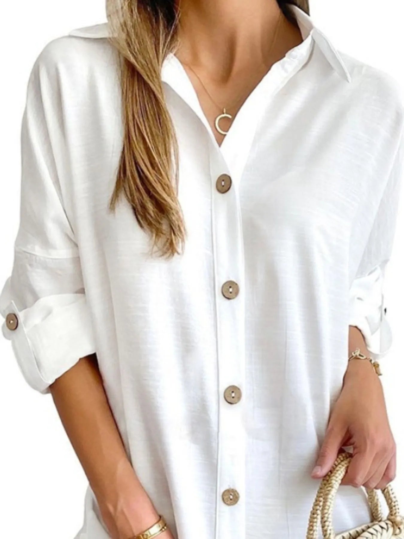 Button Down Long Sleeve Shirt Dress - TNT Dress Co.