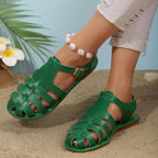 Round Toe Flats Sandals - The Nicole - Tayan Dress Co.