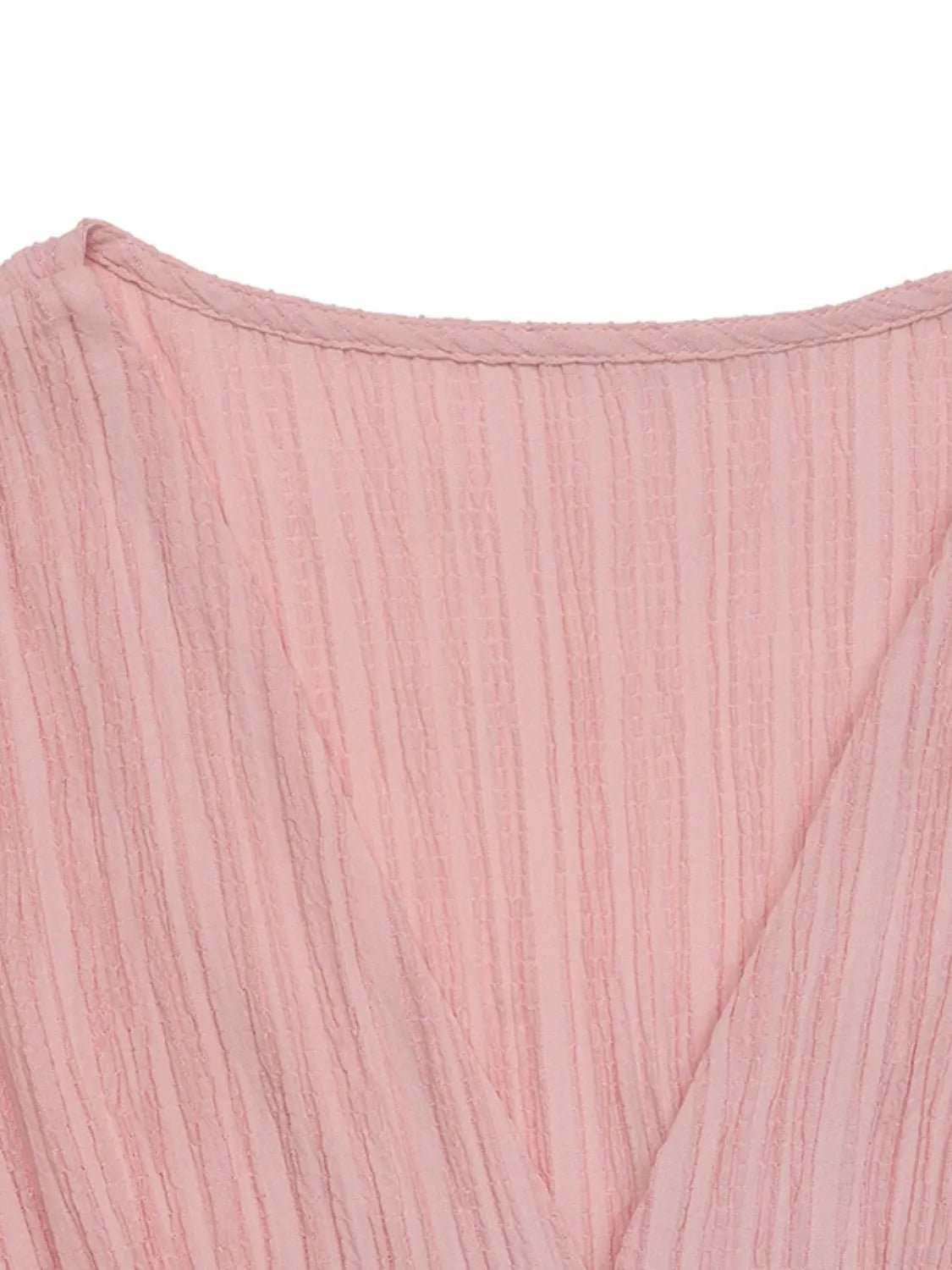 V - Neck Puff Sleeve Dress - TNT Dress Co.
