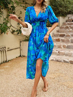 Printed Midi Dress - The Nicole - Tayan Dress Co.