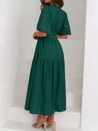 V - Neck Midi Dress - The Nicole - Tayan Dress Co.